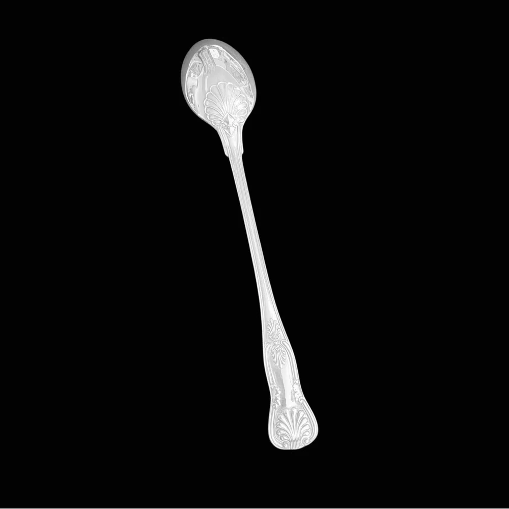 Vintage Unbranded Kings pattern Serving Spaghetti and Spoon Set Made in Italy